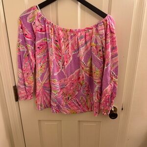 Lily Pulitzer off the shoulder top